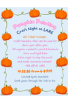 October 22: Pumpkin Painting