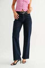 Relaxed Stretch Straight Jeans