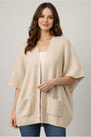 Ribbed Pocket Cardigan