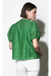 Sadie Puff Sleeve Eyelet Embroidered Blouse