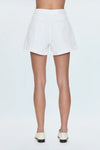 White Saige High Rise A-Line Short