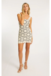 Manet Ivory / Black Lace Dress