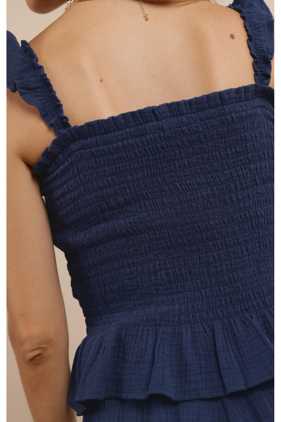 Ruffle Smocked Top