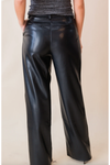 JOSIE PLEATED FAUX LEATHER PANT