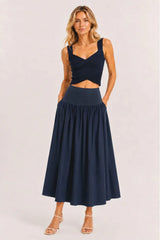 SELENE MIXED MEDIA SKIRT