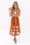 Ember Midi Skirt Set - Burnt Orange