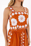 Ember Midi Skirt Set - Burnt Orange