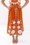 Ember Midi Skirt Set - Burnt Orange