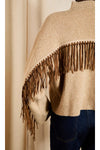 Venette Fringe Knit Sweater XS