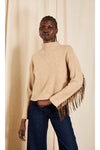 Venette Fringe Knit Sweater XS