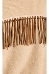 Venette Fringe Knit Sweater XS