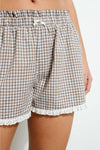 Violet Ruffle Shorts