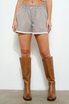 Violet Ruffle Shorts