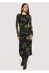 Nocturnal Blooms Midi Dress