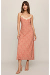 Emela Iris Floral Midi Dress Chili Pepper