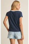 Modern Colorblocked V-Neck Tee