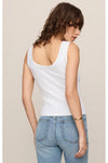 Larkin Embroidered Tank White