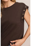 Camino Grommet Top Dark Chocolate