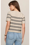 Gatewood Stripe Sweater Light Oatmeal Heather