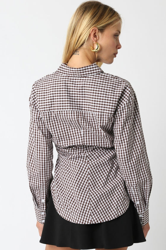 Avery Gingham Top