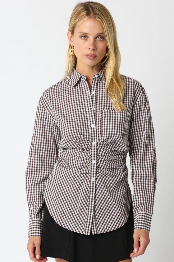 Avery Gingham Top