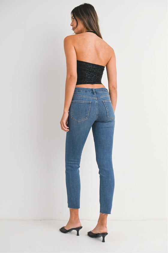 Super Stretch Mid Rise Skinny