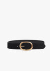 Suede Jean Belt Black