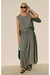 Brooke Gingham Skirt Black