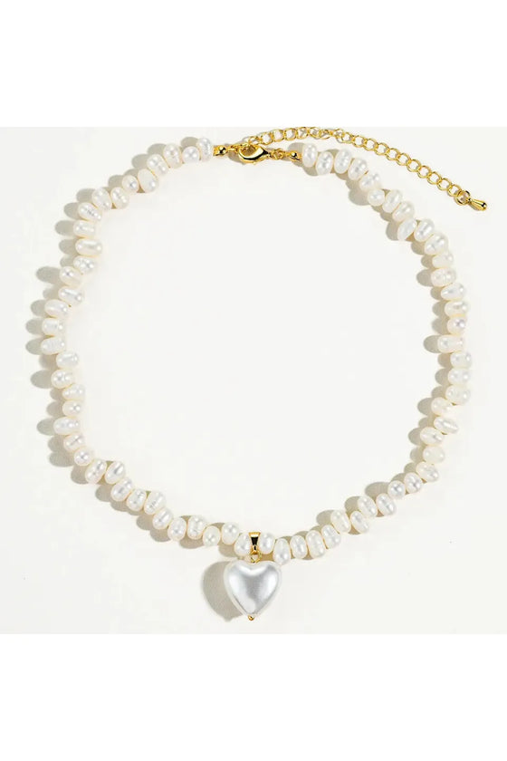 Pearl Heart Choker