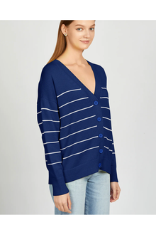  Sarah Relax Stripe Cardigan -
