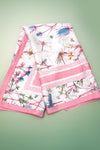 Pink Flower Scarf