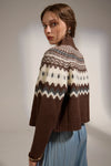 Chocolate Cinnamon Turtleneck Sweater