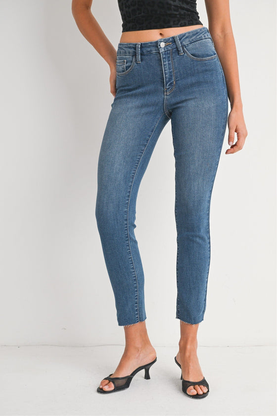 Super Stretch Mid Rise Skinny