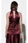 Addison Cowl Funnel Neck Halter Top