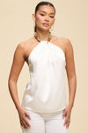 Beaded Necklace Halter Top