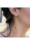 Vine Dangle Earrings Yellow Gold