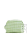 Stow It Gingham Dopp Bag - Gingham Leaf