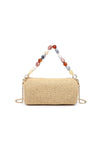 Rachel Straw Clutch Natural