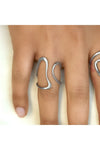 Side by Side Ring Silver