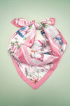 Pink Flower Scarf