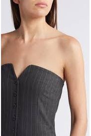 Pinstripe Midi Dress