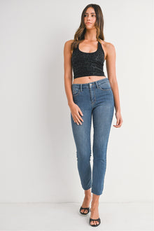  Super Stretch Mid Rise Skinny