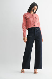  Patch Pocket Wide Leg