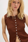 Tilly Vest Honey Bronze