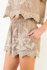 Klara Embroidered Shorts