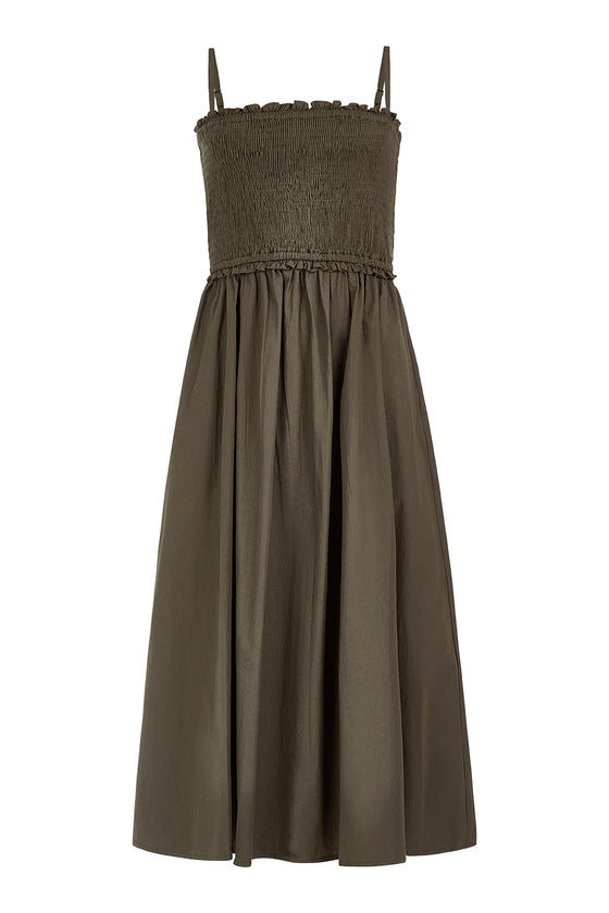 Pine Smocked Dress