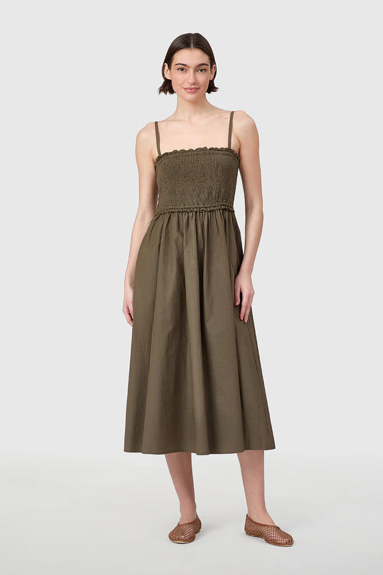 Pine Smocked Dress