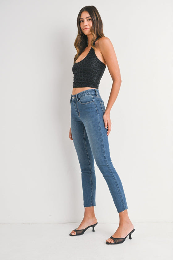 Super Stretch Mid Rise Skinny