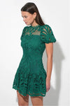Clarisse A Line Placement Lace Dress