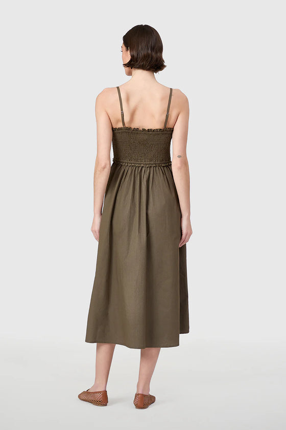 Pine Smocked Dress